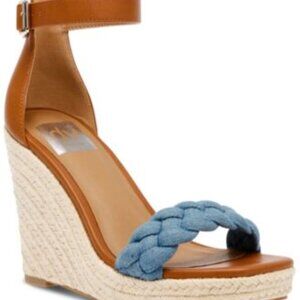 Dolce Vita Women's Harriat Braided Espadrille Platform Wedge Sandals Size 8.5
